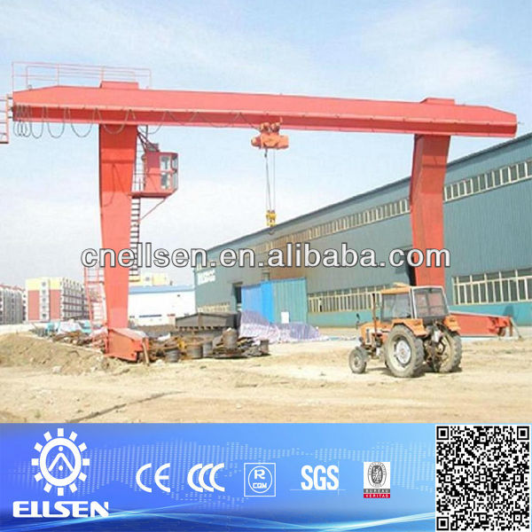 10 Ton MH Model electric hoist single girder construction gantry crane