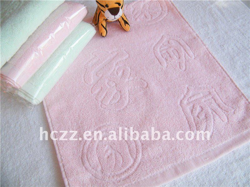 100% cotton embroidery face towel