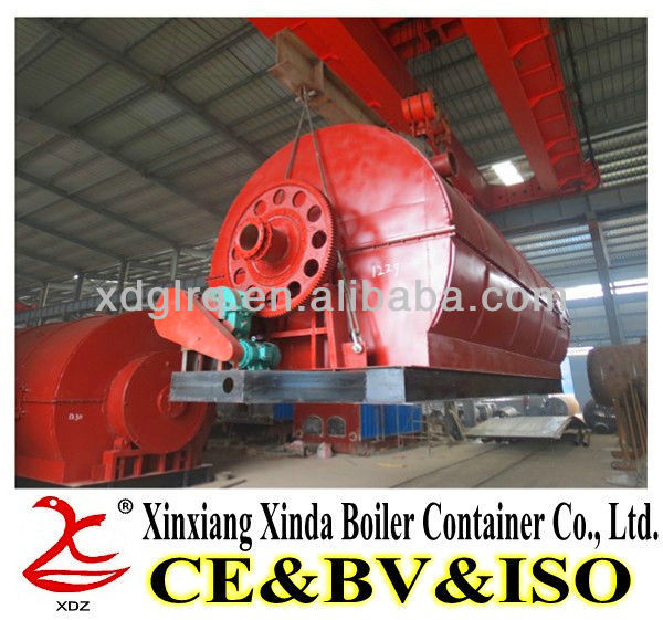 100% Environmental and Higher Quality Waste Tire Recycling Machine to Fuel Oil, Carbon Black