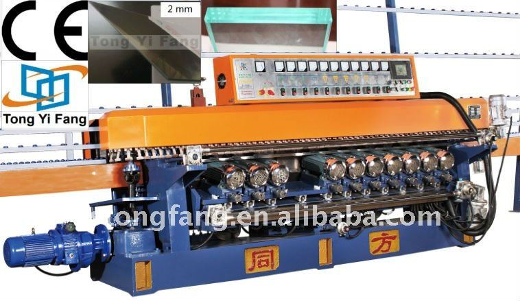 11 motors PLC Glass straight line Bevelling machine