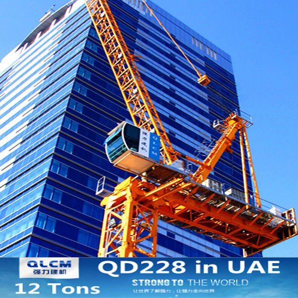 12 Tons QD228 Luffing Jib Tower Crane (QTZ300D) with CE