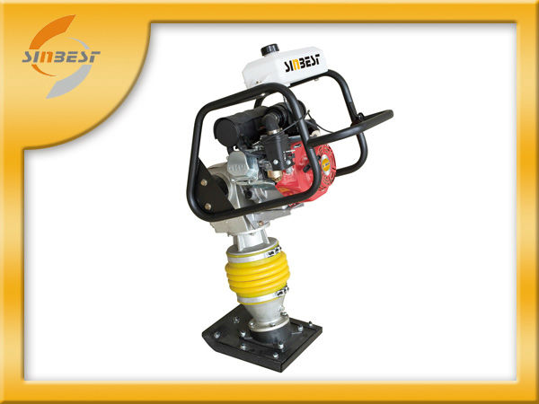 12KN 80KGS Portable Petrol/Gasoline Vibratory Tamping Rammer For Sale With 5.5HP Engine Model SR80-1