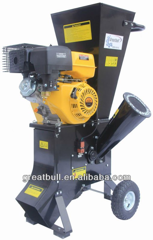 13HP gasoline 4 stroke industrial wood chipper