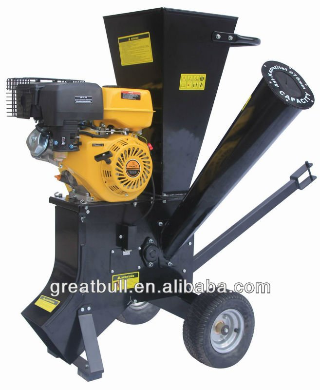 13HP gasoline high speed steel wood edge machine chipper