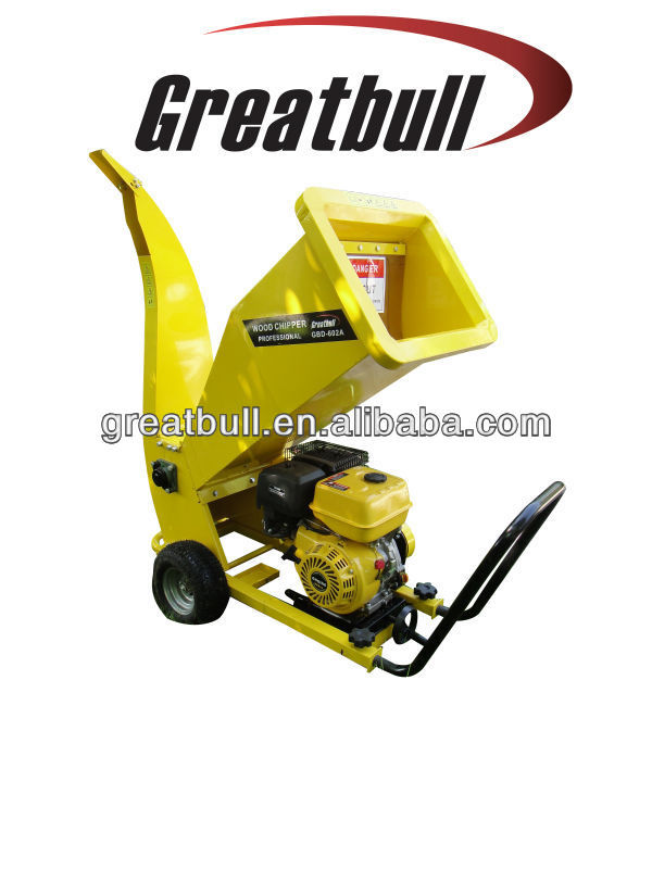 13hp gasoline high speed steel wood edge machine chipper