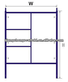 1524*938mm Narrow Australia walk through scaffolding frames