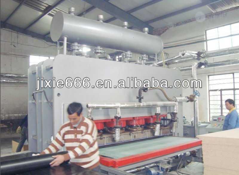 1600T short cycle melamine laminating hot press