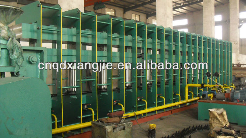1600x12600mm chevron rubber conveyor belt vulcanizing press