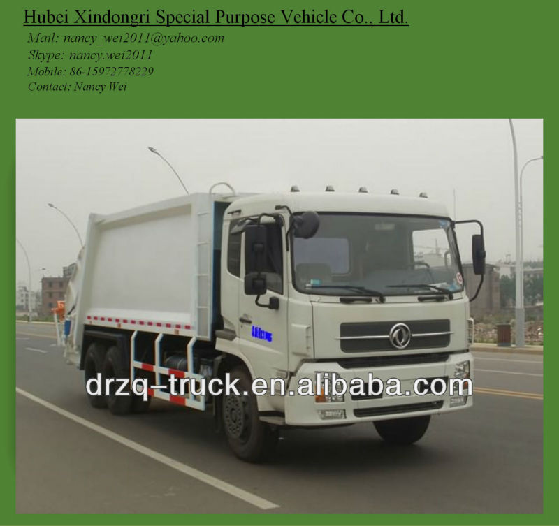 16cbm dongfeng compactor garbage truck