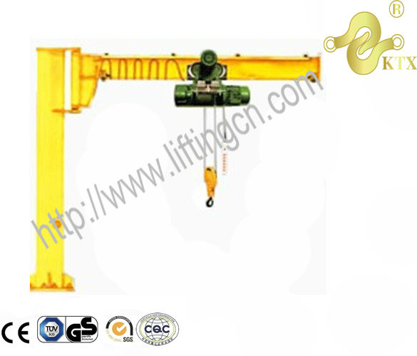 16t slewing jib crane with wire rope electric hoist manufacturer
