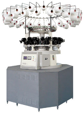 18-feeder computer-based artificial fur jacquard knitting machine