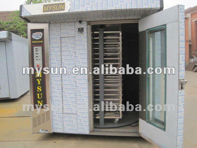 18 trays heated gas Rotary Rack Oven baking machinery