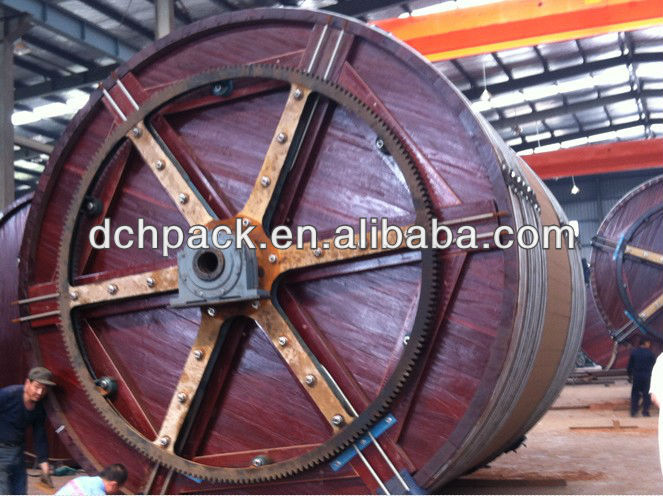 2.2 x 2.5m Wooden Re-tanning Dyeing Drum for Sheep Skin, Leather Processing/Tannery Machine