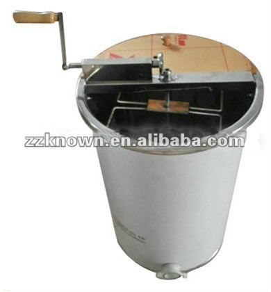 2 frames manual stainless steel honey extractor