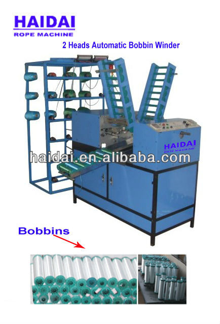 2 heads automatic bobbin winder for braiding