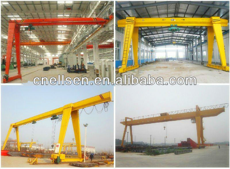 2 ton~10 ton Single Girder Semi Gantry Crane(Half Gantry Crane),semi gantry crane for sale