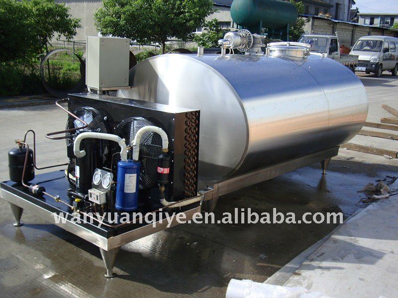 2000L horizontal Milk cooling tank