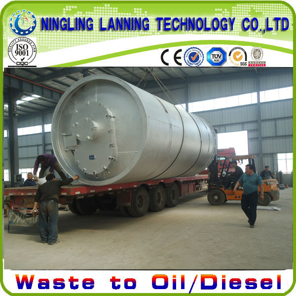 2013 green tech using waste rubber and tyre pyrolysis oil equipment