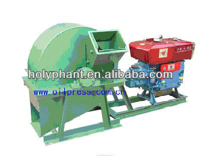 2013 hot sale diesel engine driven wood crusher for pelleting machine