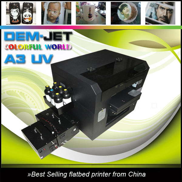 2013 Hot Sale! flatbed uv printer a3