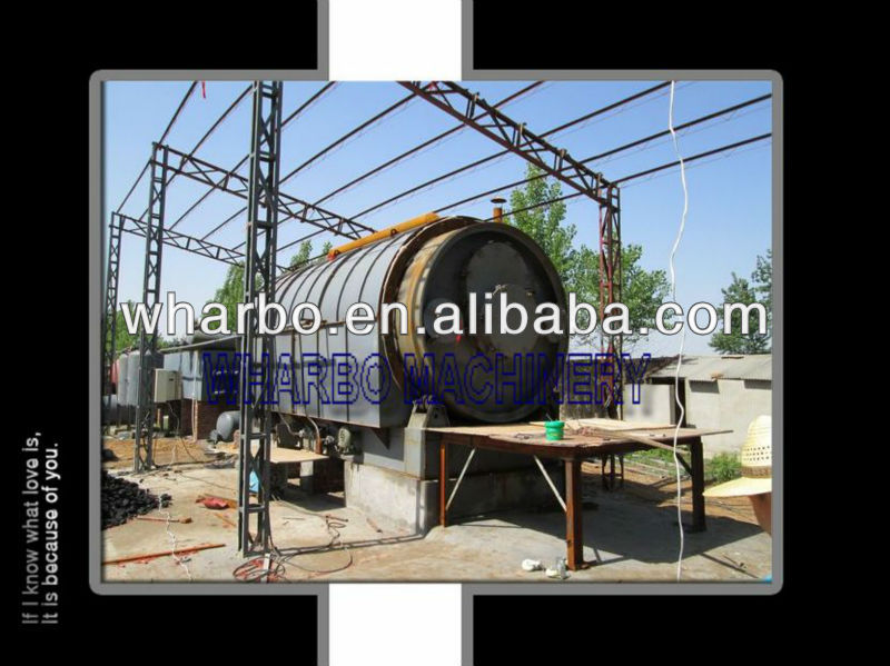 2013 hot sale tyre pyrolysis oil distillation plant