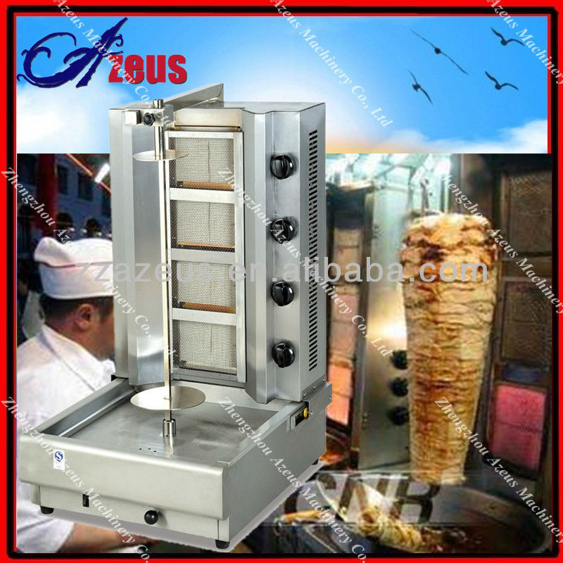 2013 hot saling LPG doner kebab grill machine(4 burner)