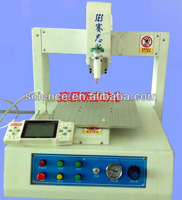 2013 hot selling desktop SES-T441P automatic adhesive dropping machine