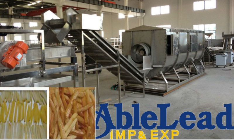 2013 Lastest High quality small scale semi-automatic Frozen French Fries machinery