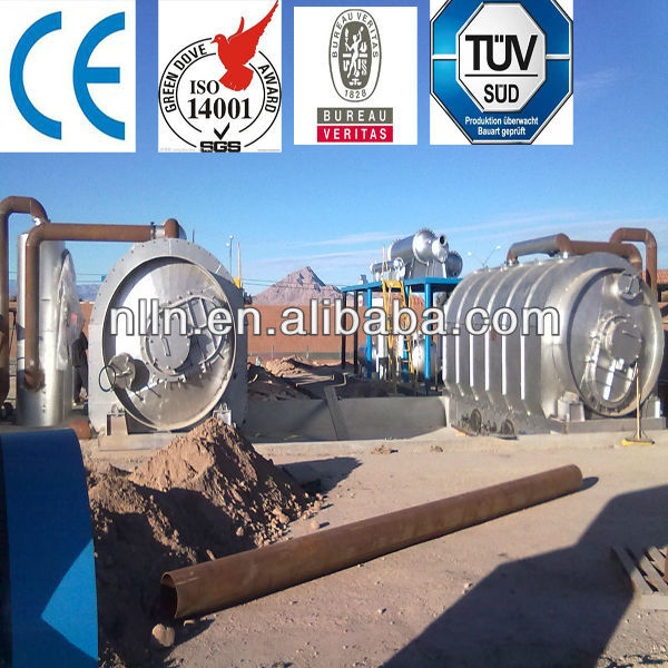 2013 new design Q245R/Q345R boiler steel with 16mm thickness waste tyre pyrolysis plant