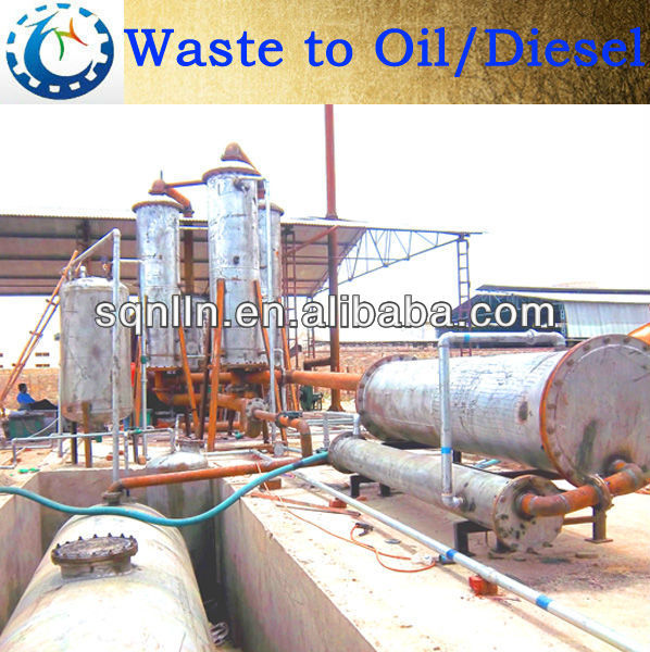 2013 WASTE TYRE RUBBER RECYCLE TO OIL MACHINERY