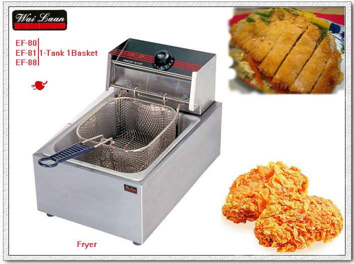 2013 year New 1-tank 1-basket electric deep fryer (CE)