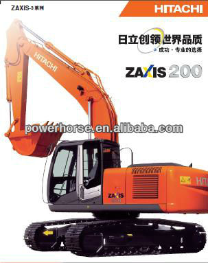 20ton ZX200-3 HITACHI Excavator with 0.91Hm3 bucket for Crawler Excavator for hydraulic excavator for sale