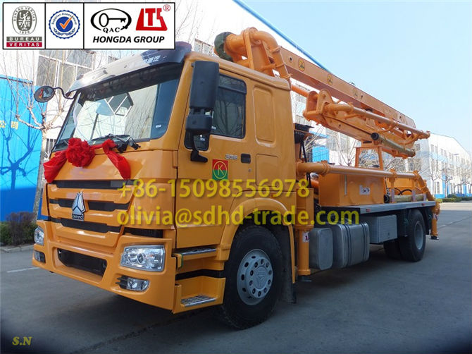 24m Mini Concrete Boom Pump Truck ISO9001&BV Approved