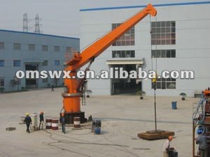 2t/10m Marine Hydraulic Provisions Crane for a ship