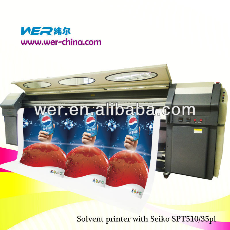 3.2 M digital flex banner printing machine price competitive; WER-S3204