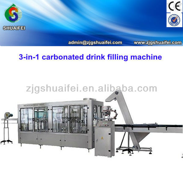 3-in-1 monobloc wine bottle filling machine