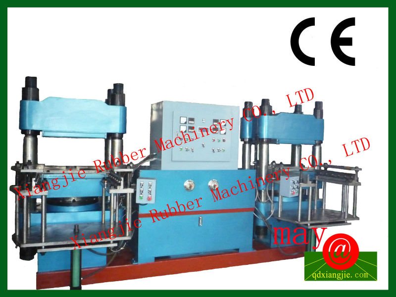 300 Ton duplex vulcanizing press with automatic push out and ejection mould system