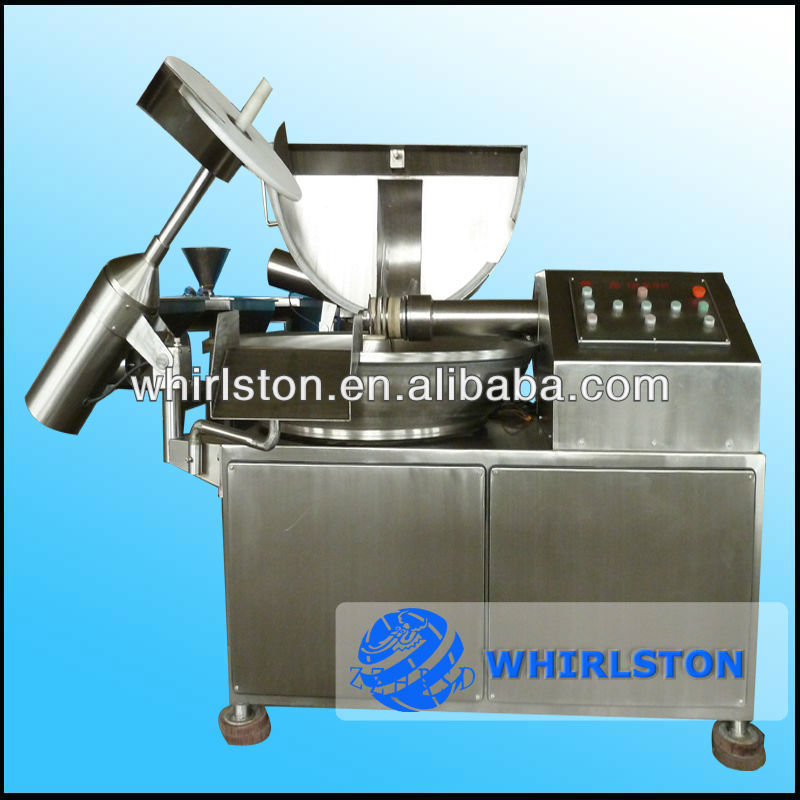 304 stainless steel 125L bowl cutter machine with 6 cutting knives