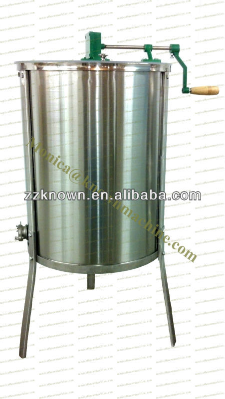 304 stainless steel 4 frames manual hand operated honey extractor