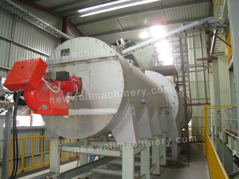 30T/hour rotary drum sand drying system for dry mix plant