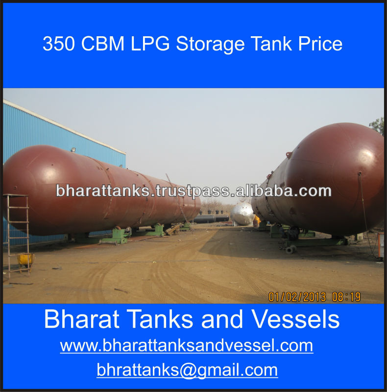 350 CBM LPG Storage Tank Price