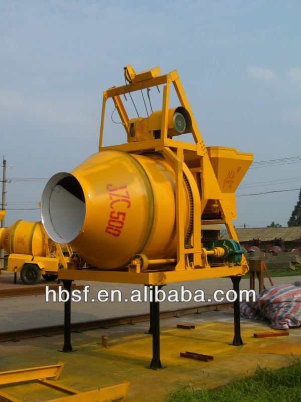 350L 4.5kw electric portable turbo concrete mixer