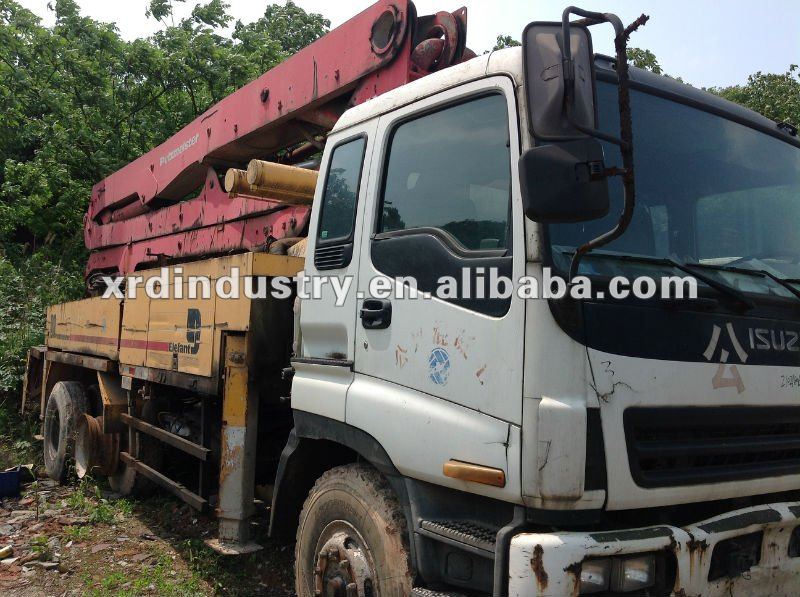 37M Sceond Hand and Used Putzmeister Concrete Pump Truck