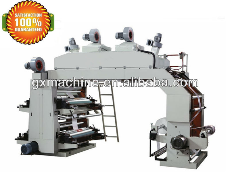 4 color high speed plastic bag printing machine