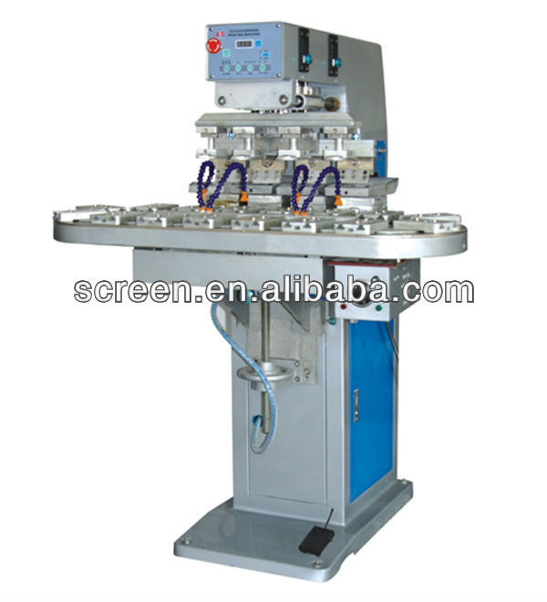 4 color pad printing machine for pen & keychain