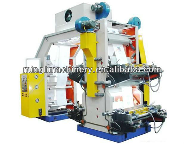 4 Colors Film Flexographic Printing Machine