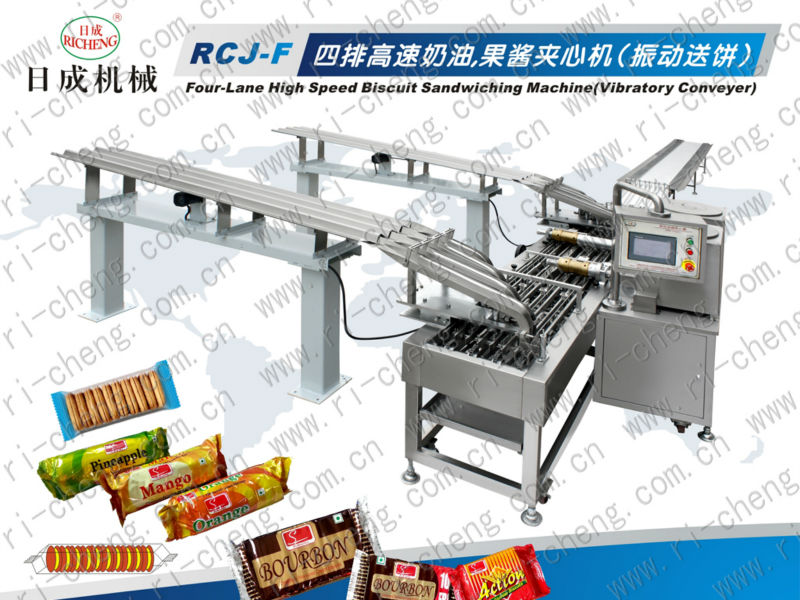 4-lane high speed biscuit sandwiching machine RCJ-421