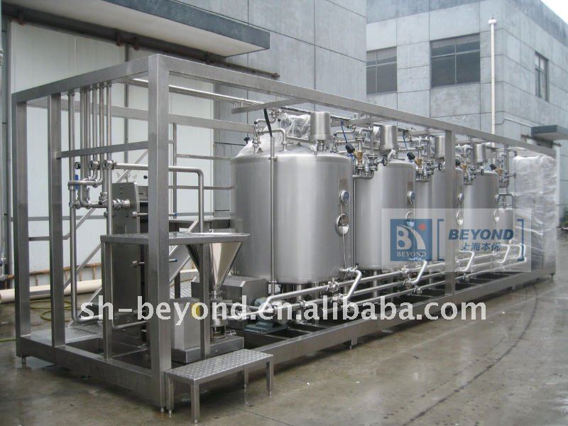 4000liter/D skid mounted yogurt plant