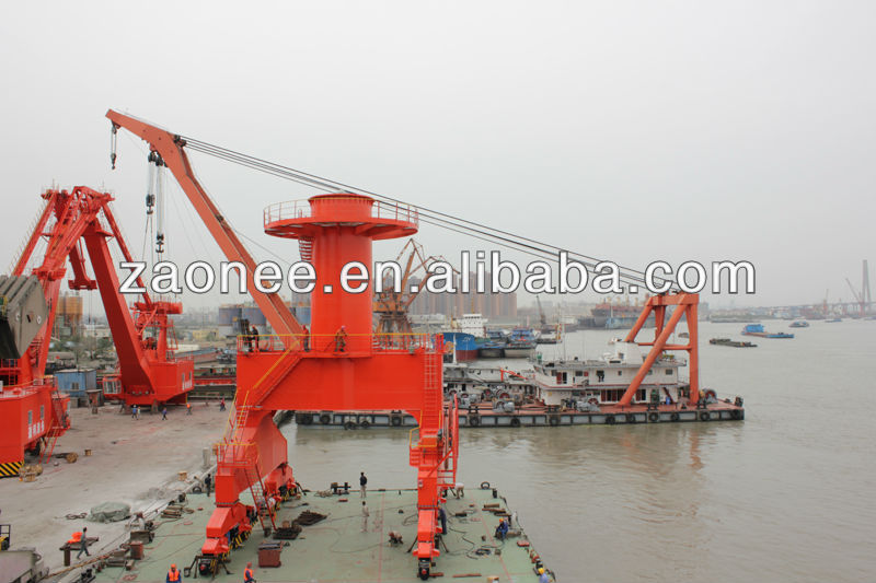 40Tons Jetty Portal Crane with Grab Bucket