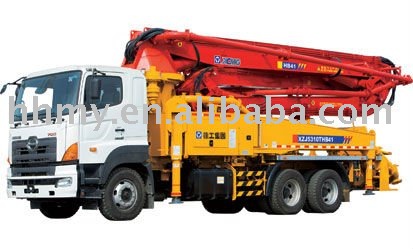 41m truck mounted concrete pump (XCMG 41 concrete pump truck )